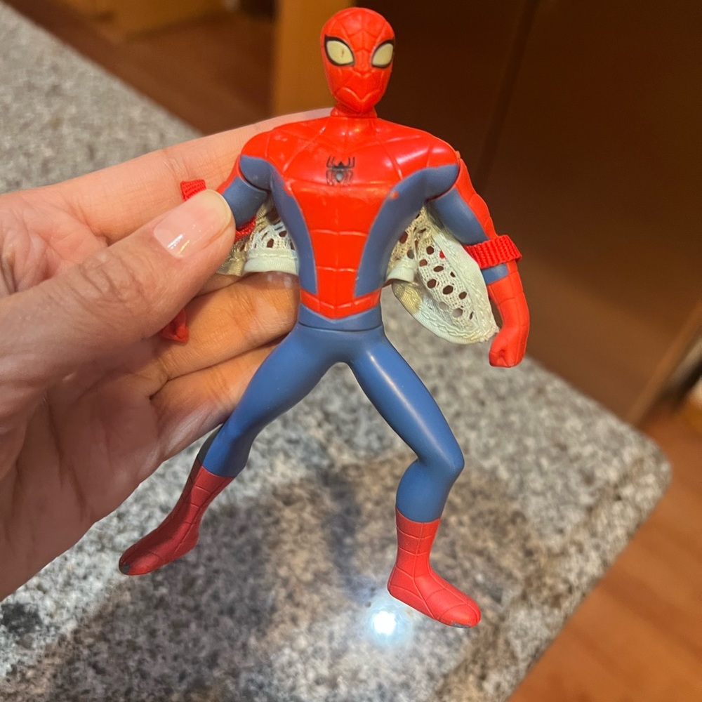 Red and Blue Action Figure Spider-Man